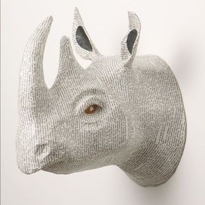 Anthropologie Savannah Story Rhino Bust